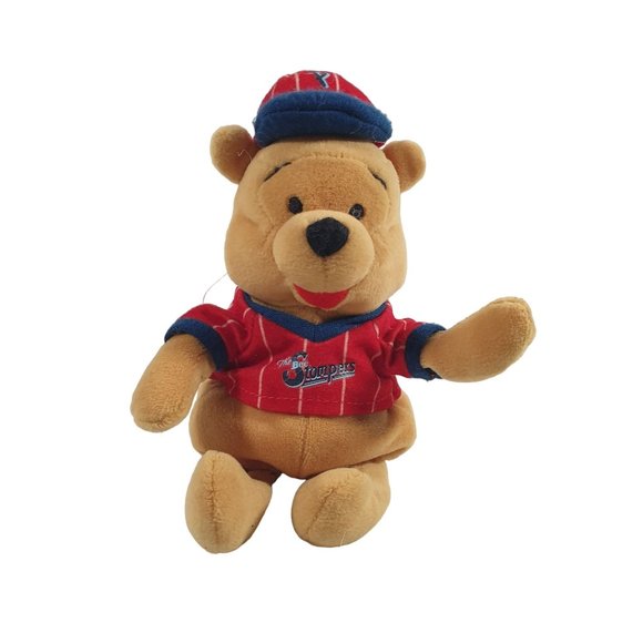 Winnie The Pool Disney Baseball Plush Toy Bee Stompers Uniform 9" Clean Sports - Picture 1 of 6